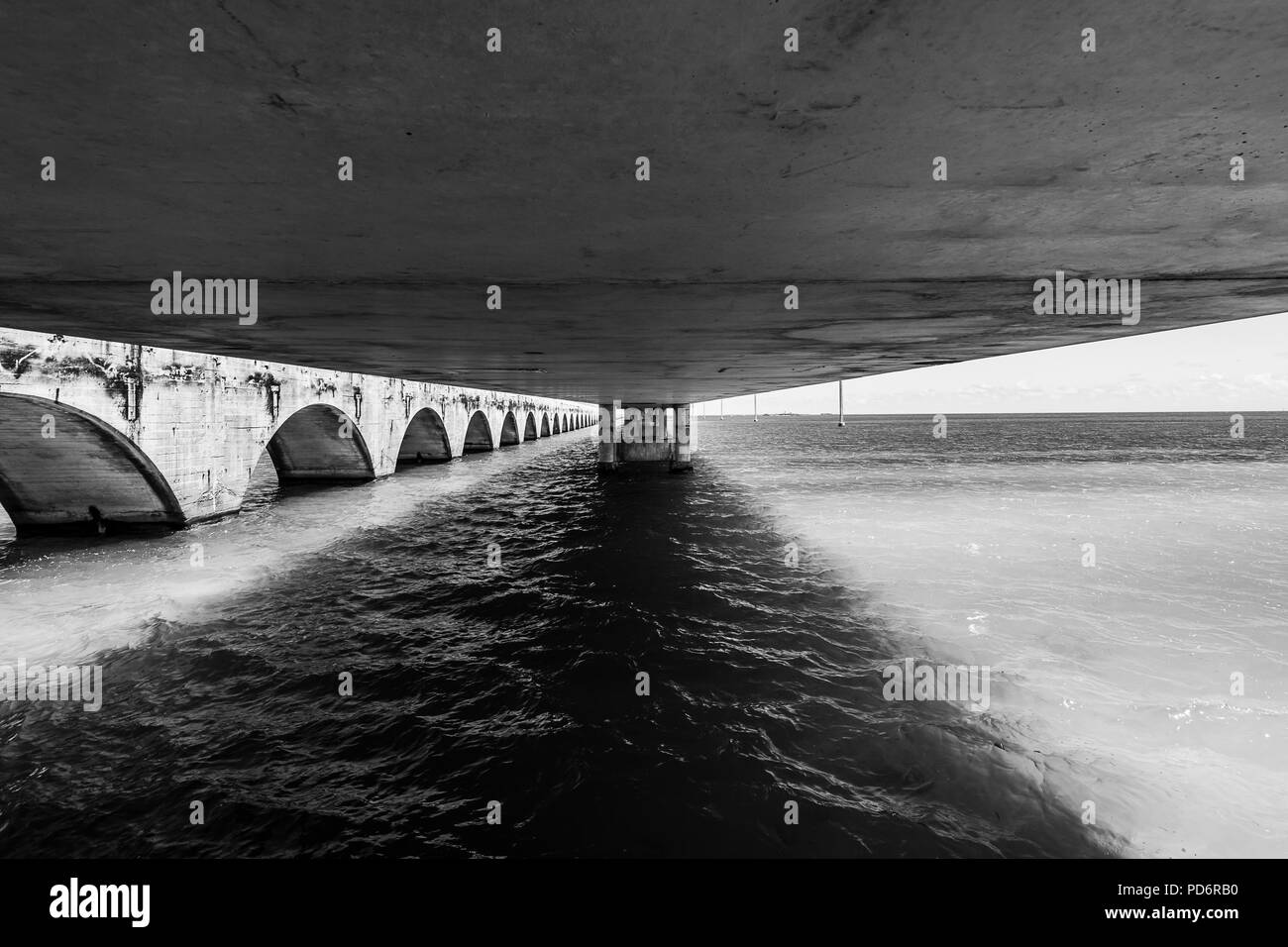 Der Overseas Highway Stockfoto