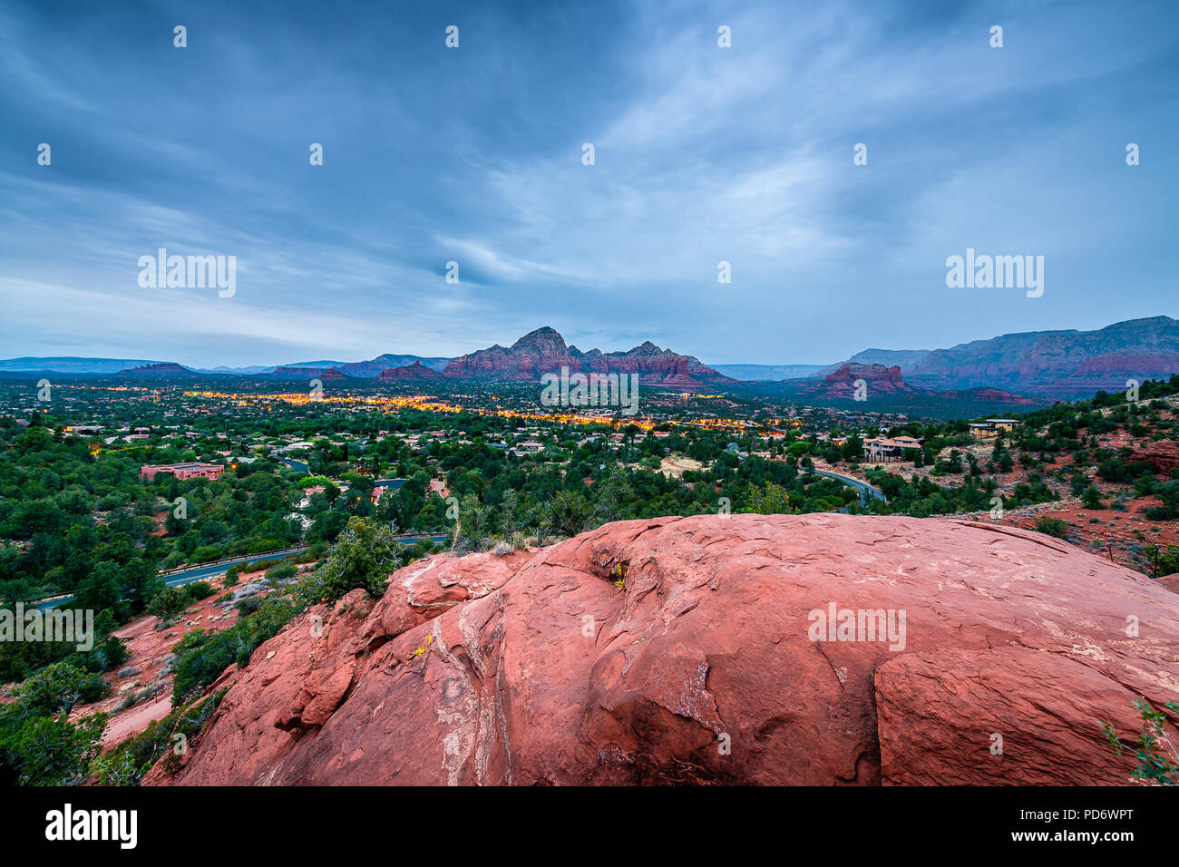 Sedona Flughafen Mesa übersehen Stockfoto