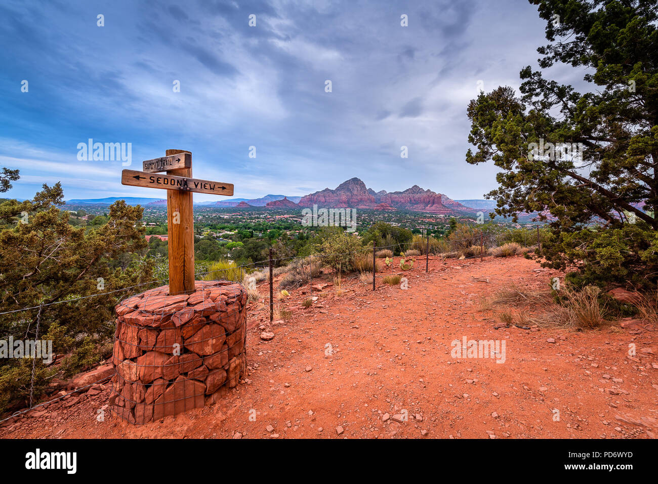 Sedona Flughafen Mesa übersehen Stockfoto