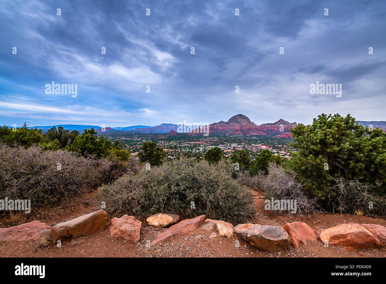 Sedona Flughafen Mesa übersehen Stockfoto