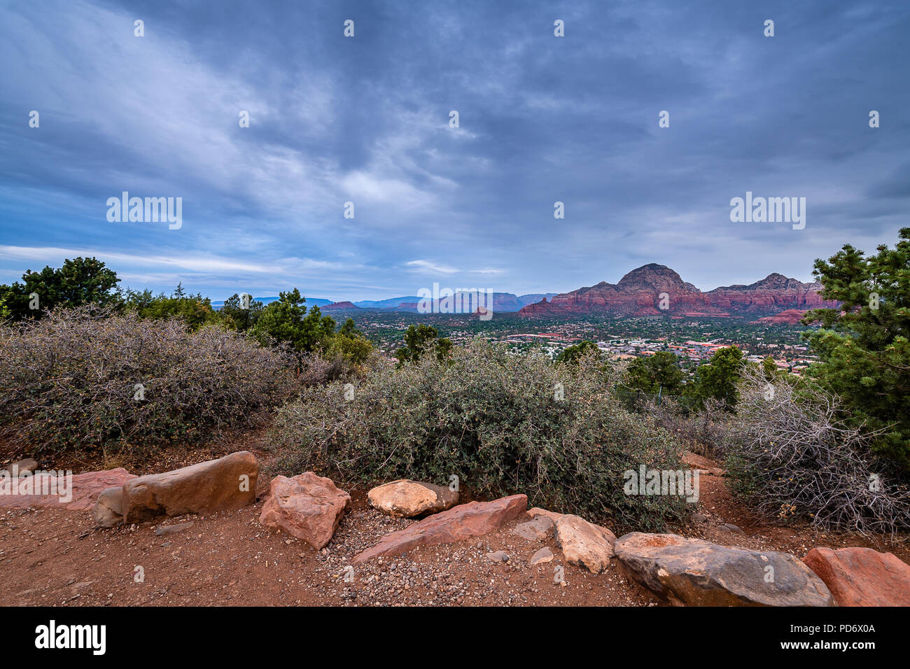 Sedona Flughafen Mesa übersehen Stockfoto