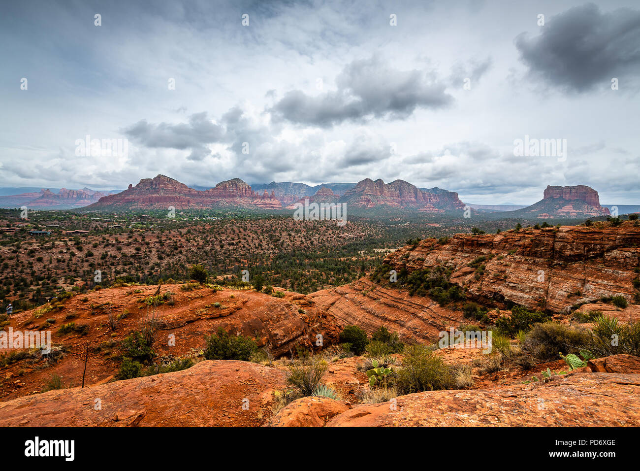 Das Cathedral Rock Trail Stockfoto