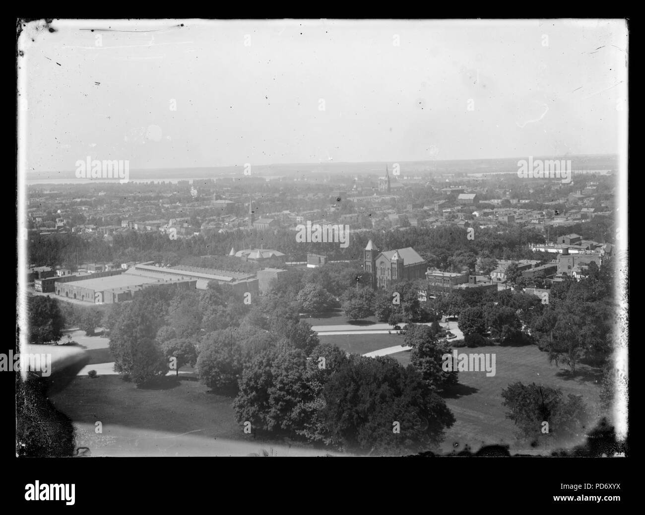 Einen erhöhten Blick auf S.W. vom Capitol, 1&B; Independence Avenue im Vordergrund Stockfoto