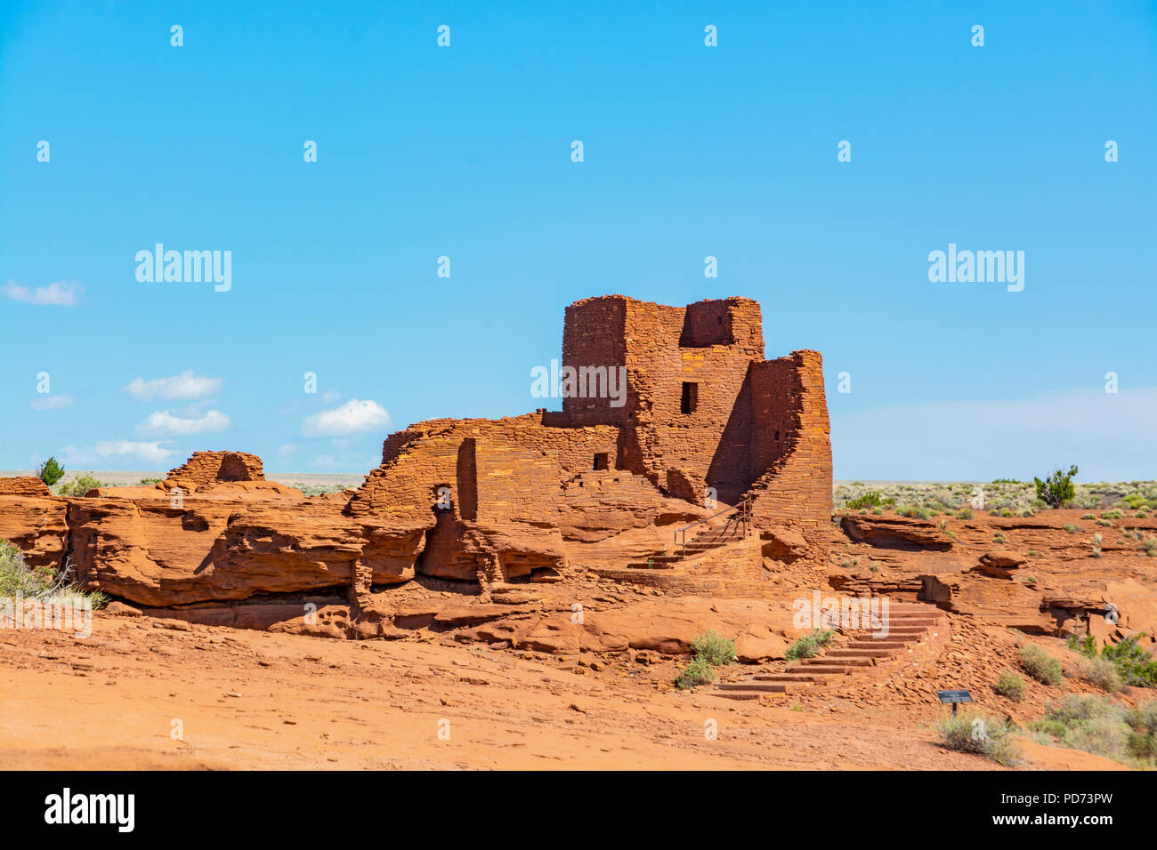 Arizona, Wupatki National Monument, Wukoki Pueblo Stockfoto