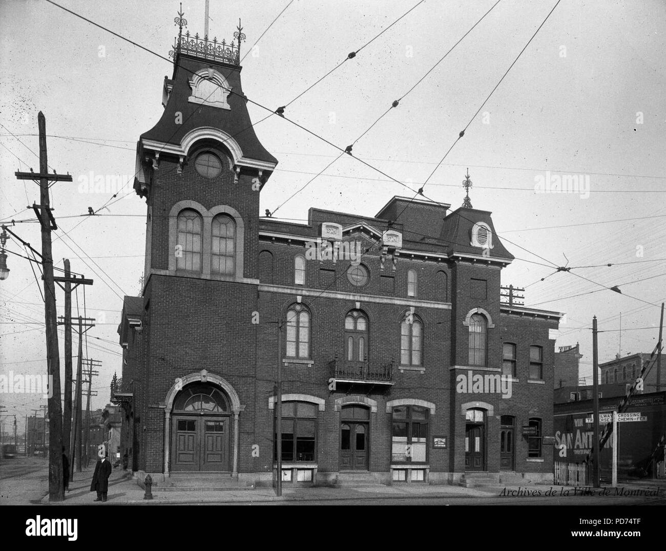 Ancien Hôtel de Ville de Saint-Henri, annees 1920. Stockfoto