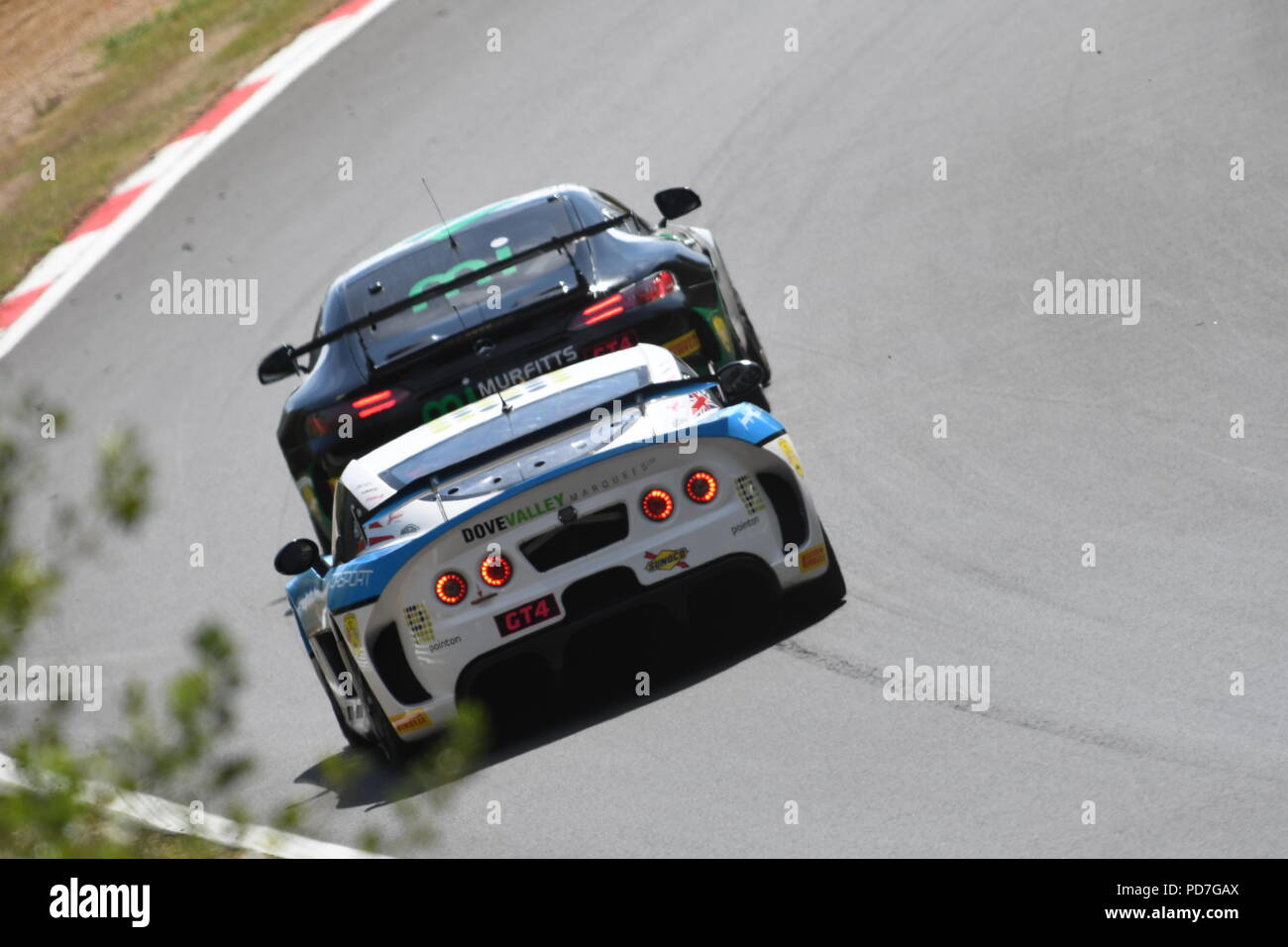 Britische GT Meisterschaft Brands Hatch Stockfoto