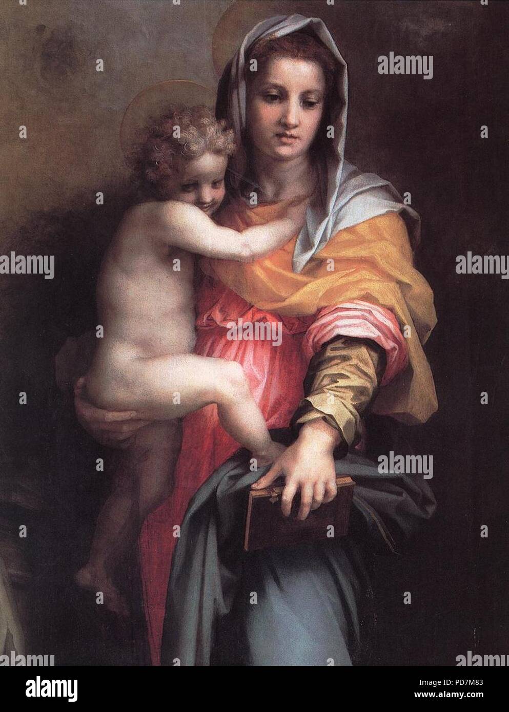 Andrea del Sarto - Madonna der Harpyien (Detail) - Stockfoto