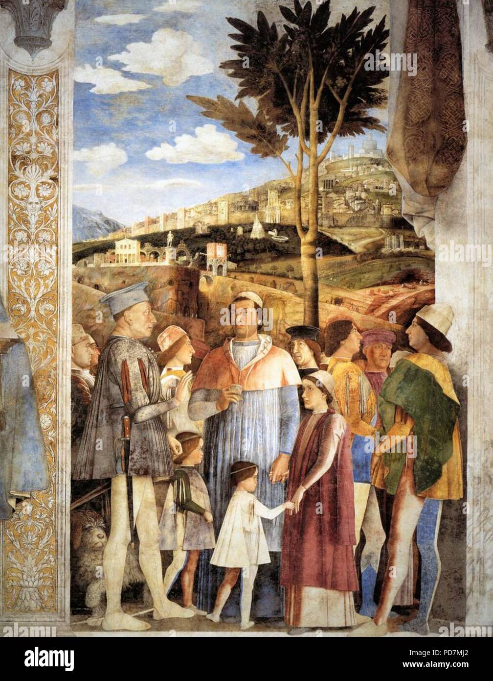 Andrea Mantegna - Die Sitzung - Stockfoto