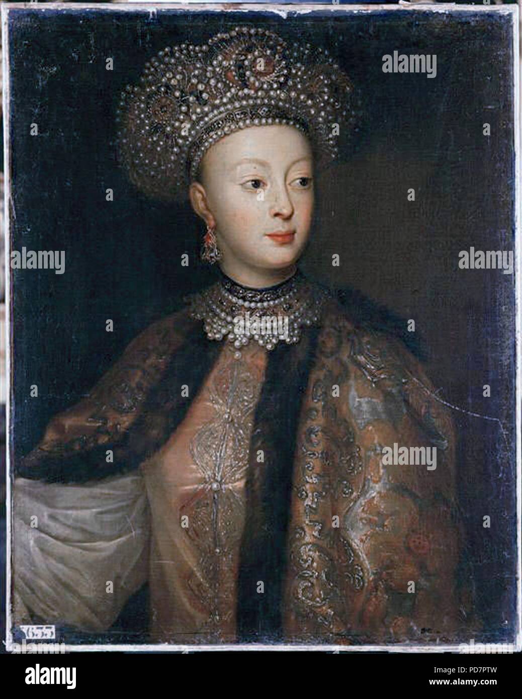Andrey Maveev's Frau von M. Winkel (18 C., Versailles) FXD. Stockfoto
