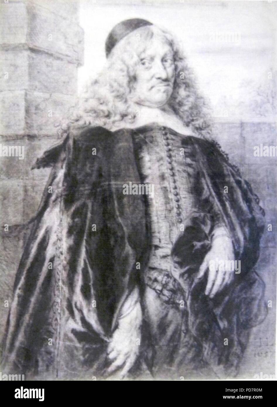 Andries de Graeff, Tekening Tür Jan Lievens. Stockfoto