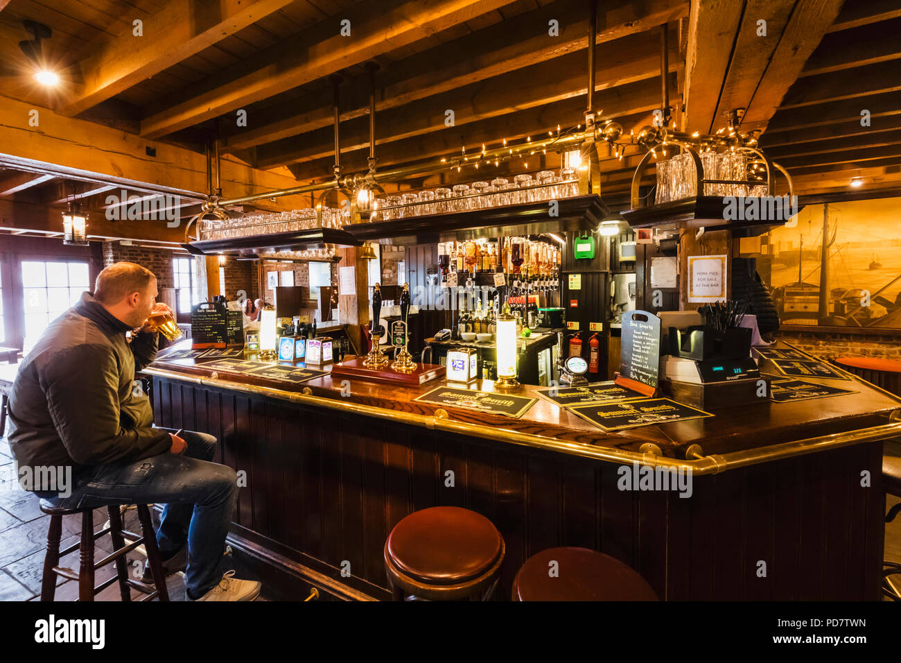 England, London, Wapping, Captain Kidd Pub Stockfoto