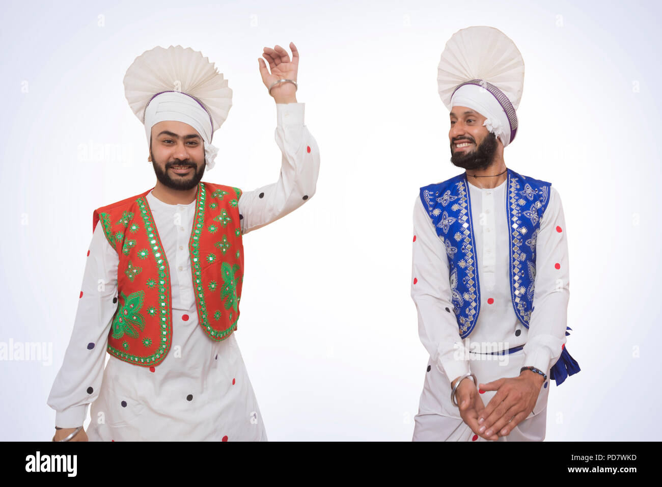 Sikh Männer tanzen Stockfoto
