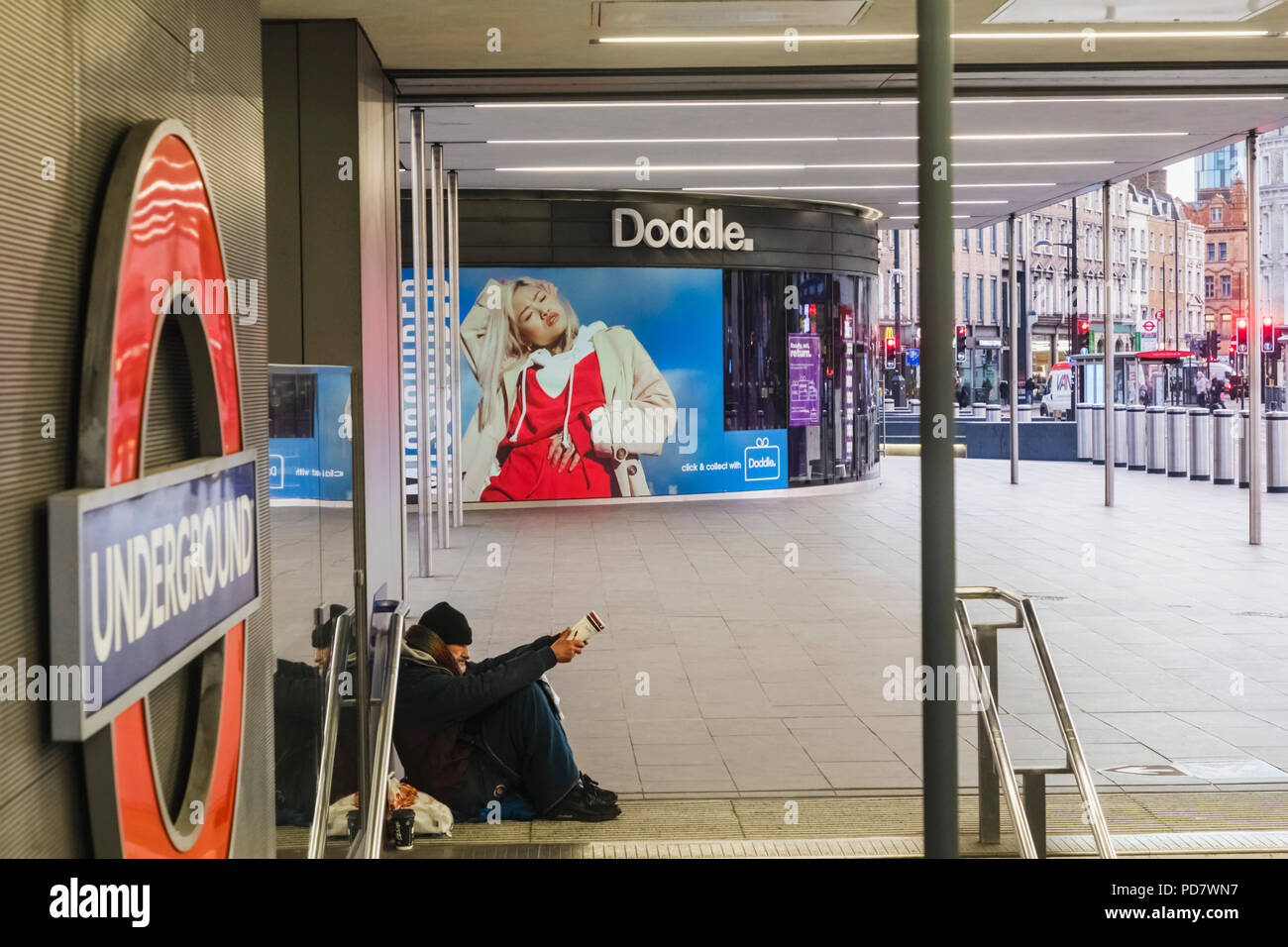 England, London, Street Bettler Stockfoto