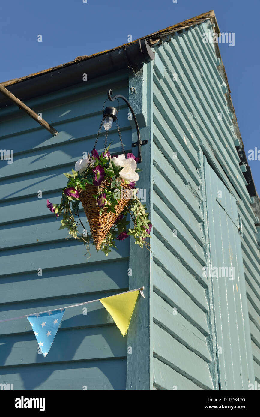 Kiosk aus Holz, Altstadt, Hastings, East Sussex, England, Großbritannien Stockfoto