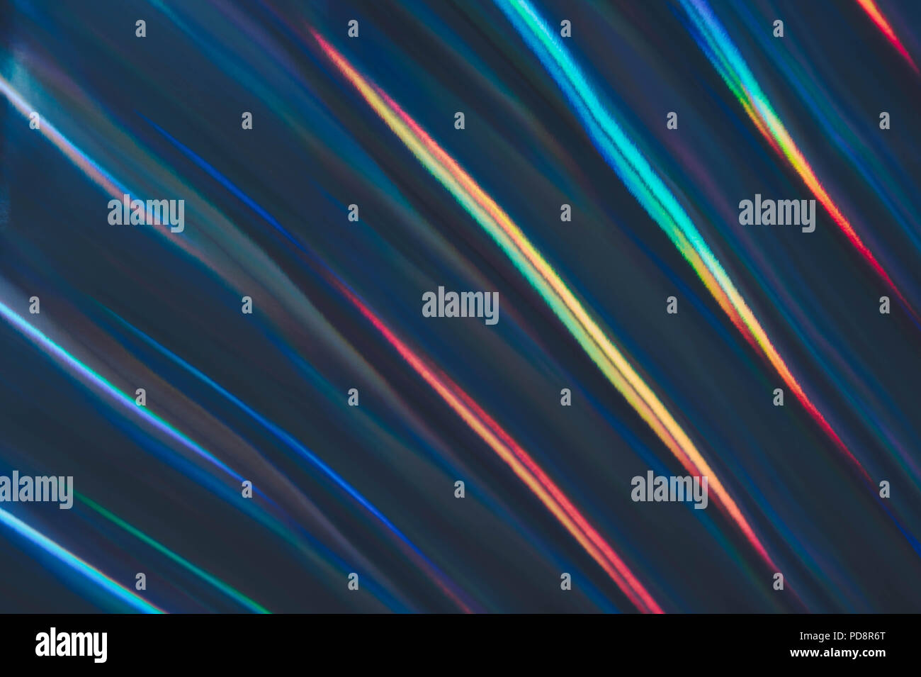 Mehrfarbiger Hintergrund imitieren Hologramm. Stockfoto