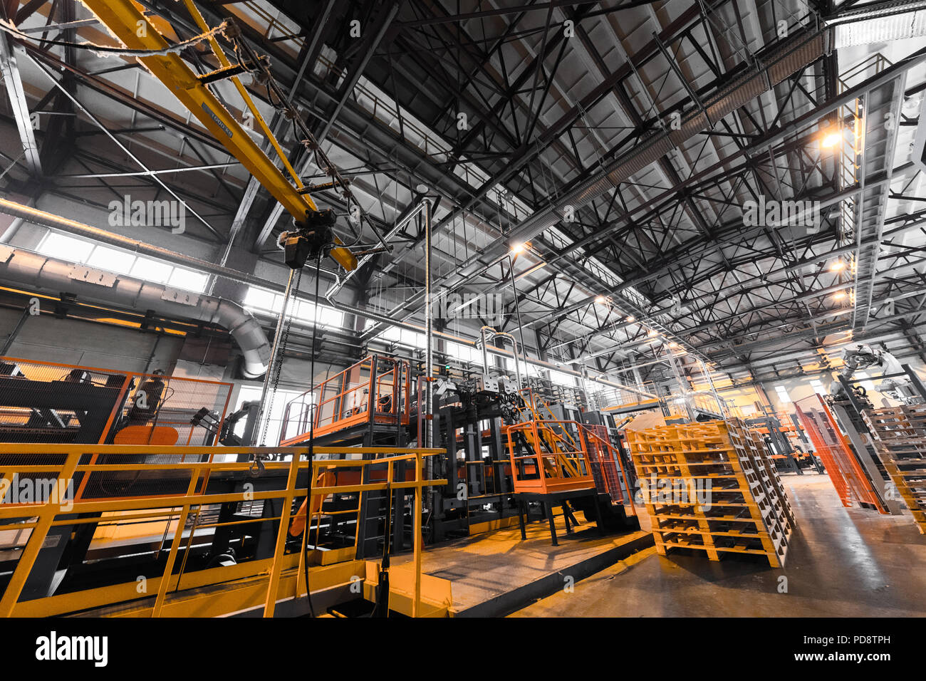 Fertigung Werk, moderne High-tech-Produktion Stockfoto