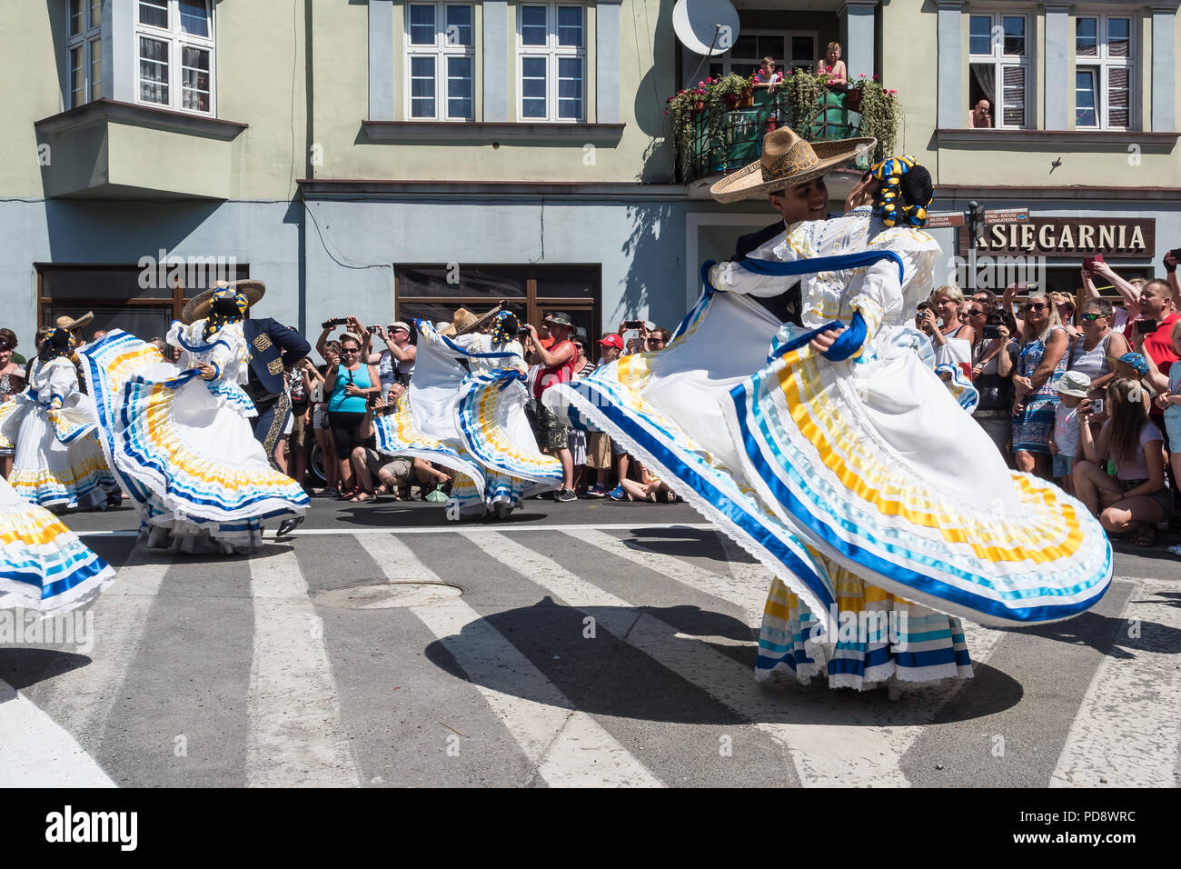 Die 55. Kulturwoche der Beskidy Highlanders 29.07 - 06.08.2018 . Team aus Mexiko Stockfoto