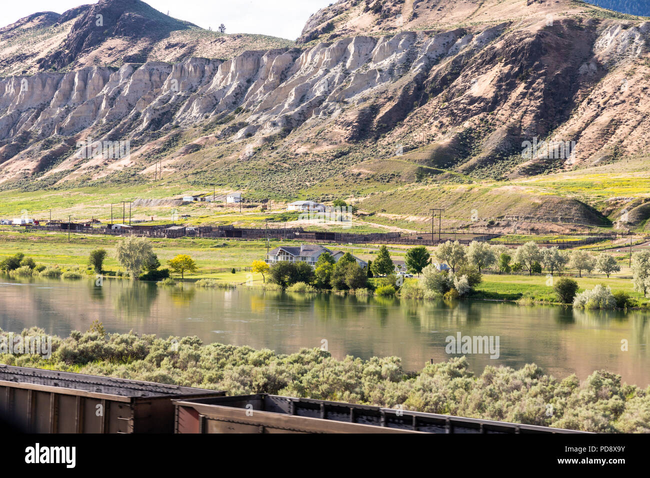 Die South Thompson River Ostlich Von Kamloops British Columbia Kanada Stockfotografie Alamy