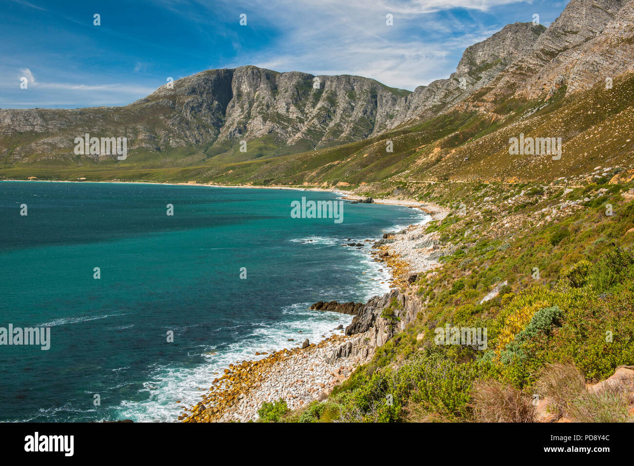 Küstenlandschaft des Kogelberg Biosphere Reserve in der Nähe von Kapstadt, Südafrika. Stockfoto