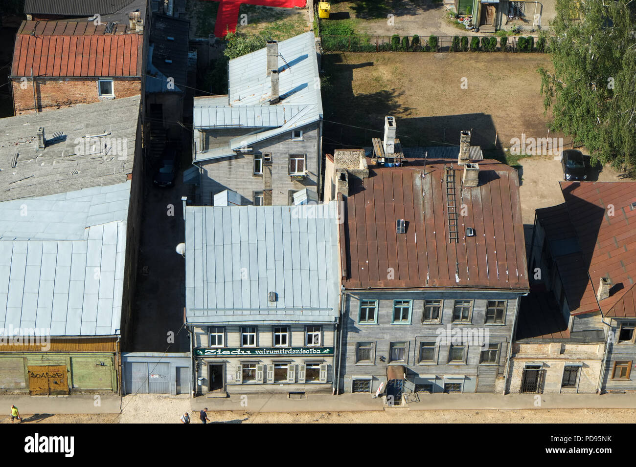 Riga, die Hauptstadt Lettlands, August 2018 Stockfoto