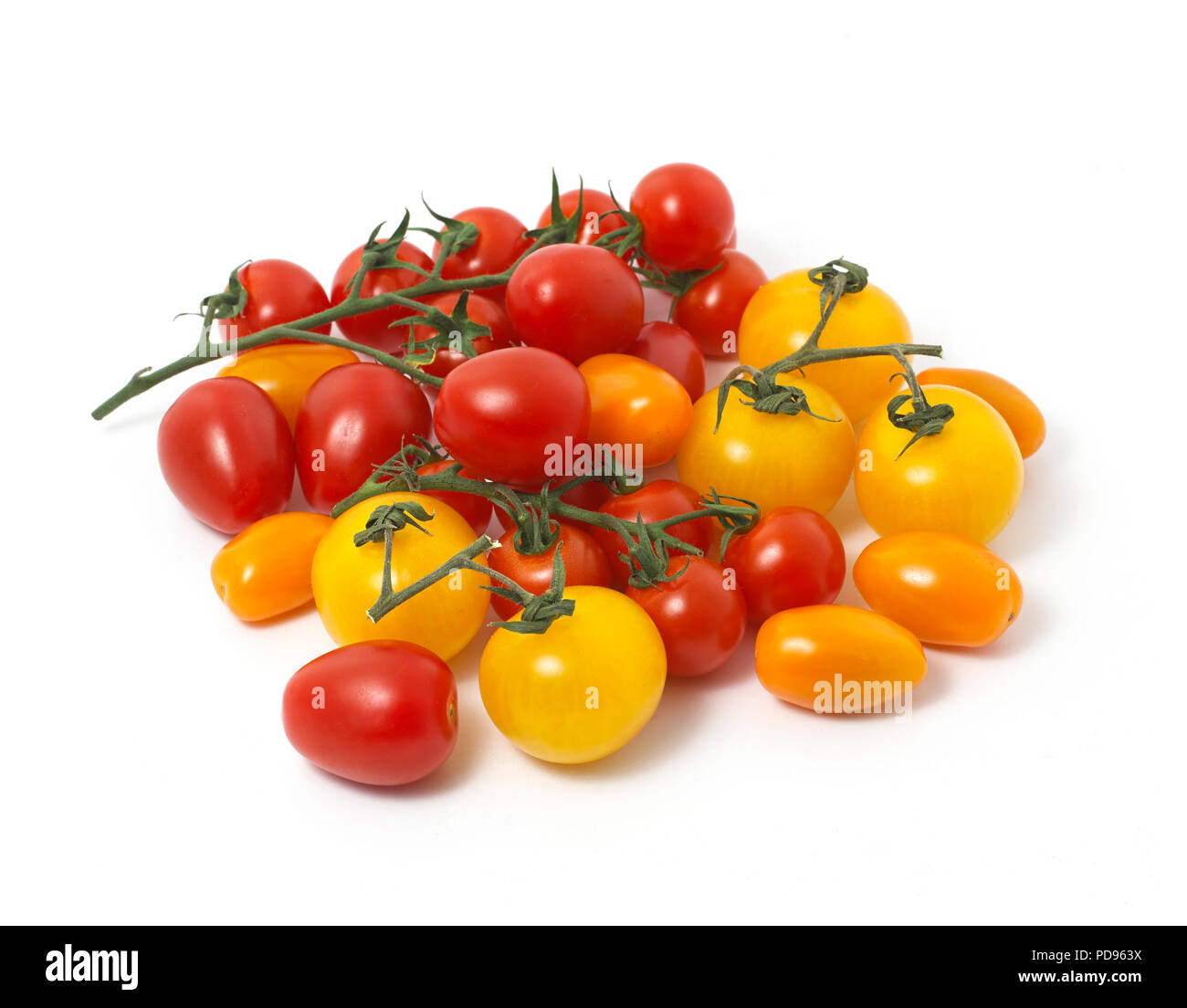 Auswahl der Erbe Tomaten Stockfoto