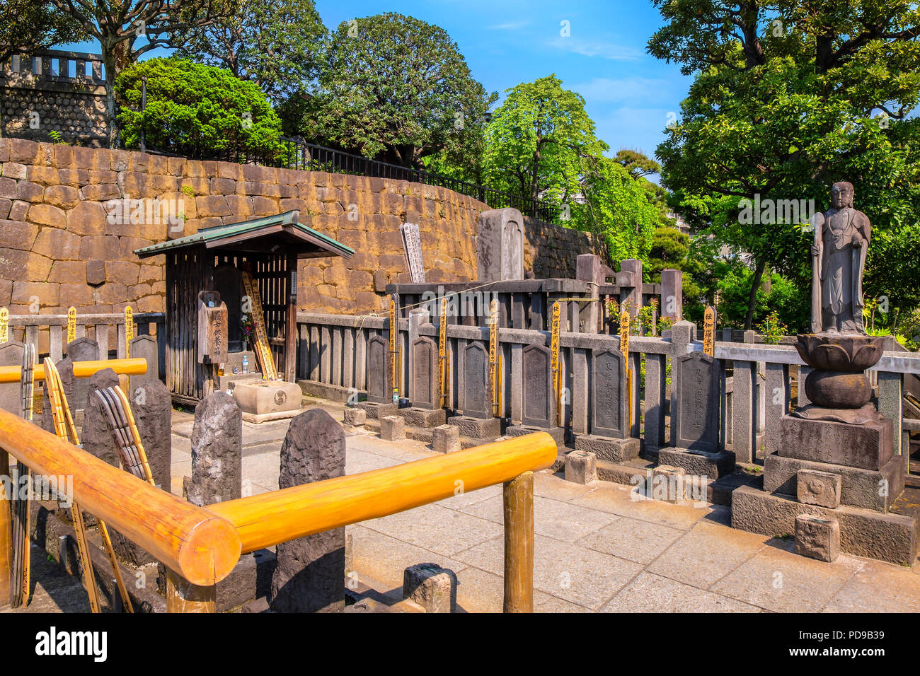 Das Grab Von 47 Ronin An Sengakuji Tempel In Tokio Japan Stockfotografie Alamy