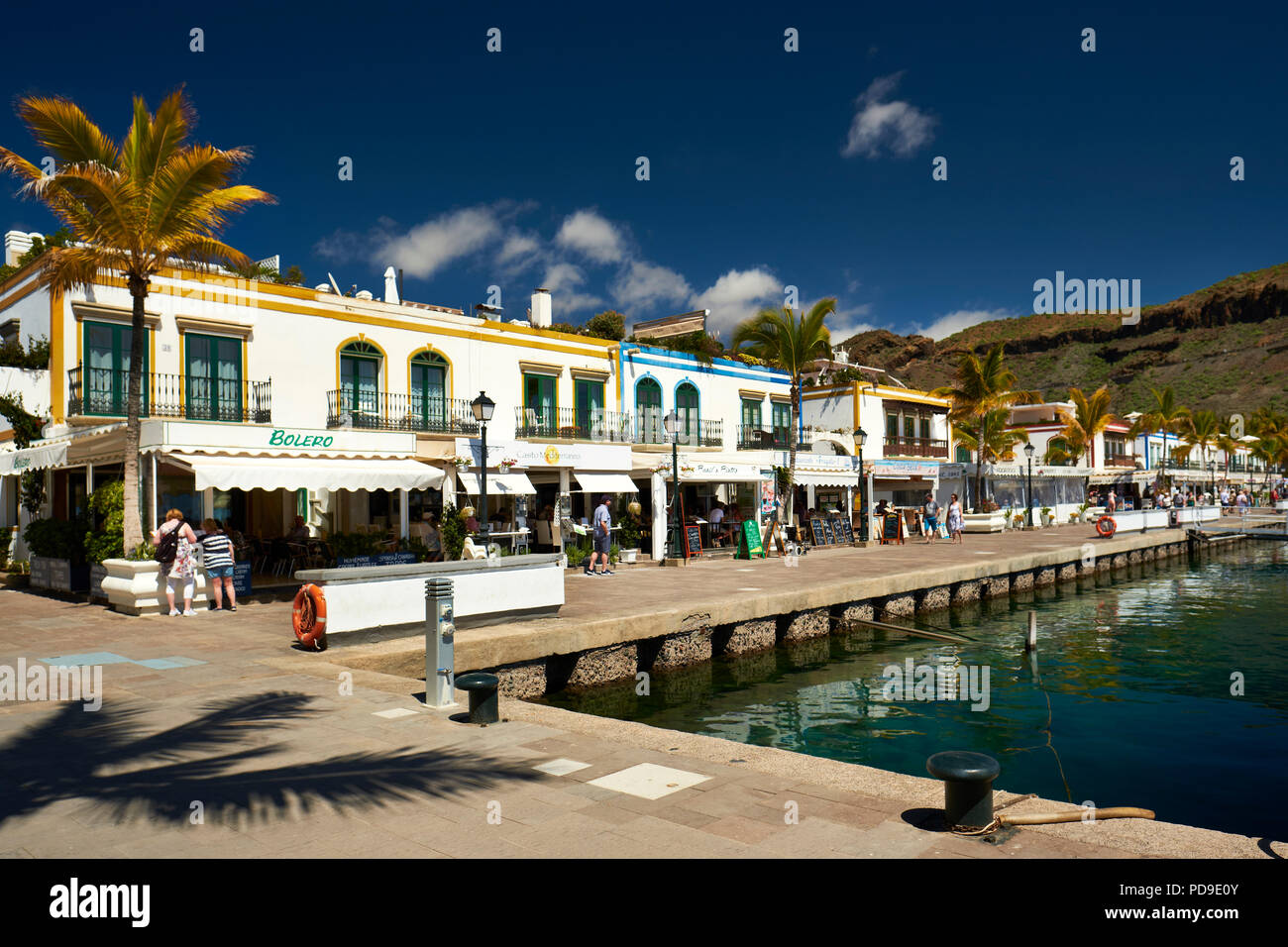 Puerto de Mogan, einer wunderschönen, romantischen Fischerdorf auf Gran Canaria, Spanien Stockfoto