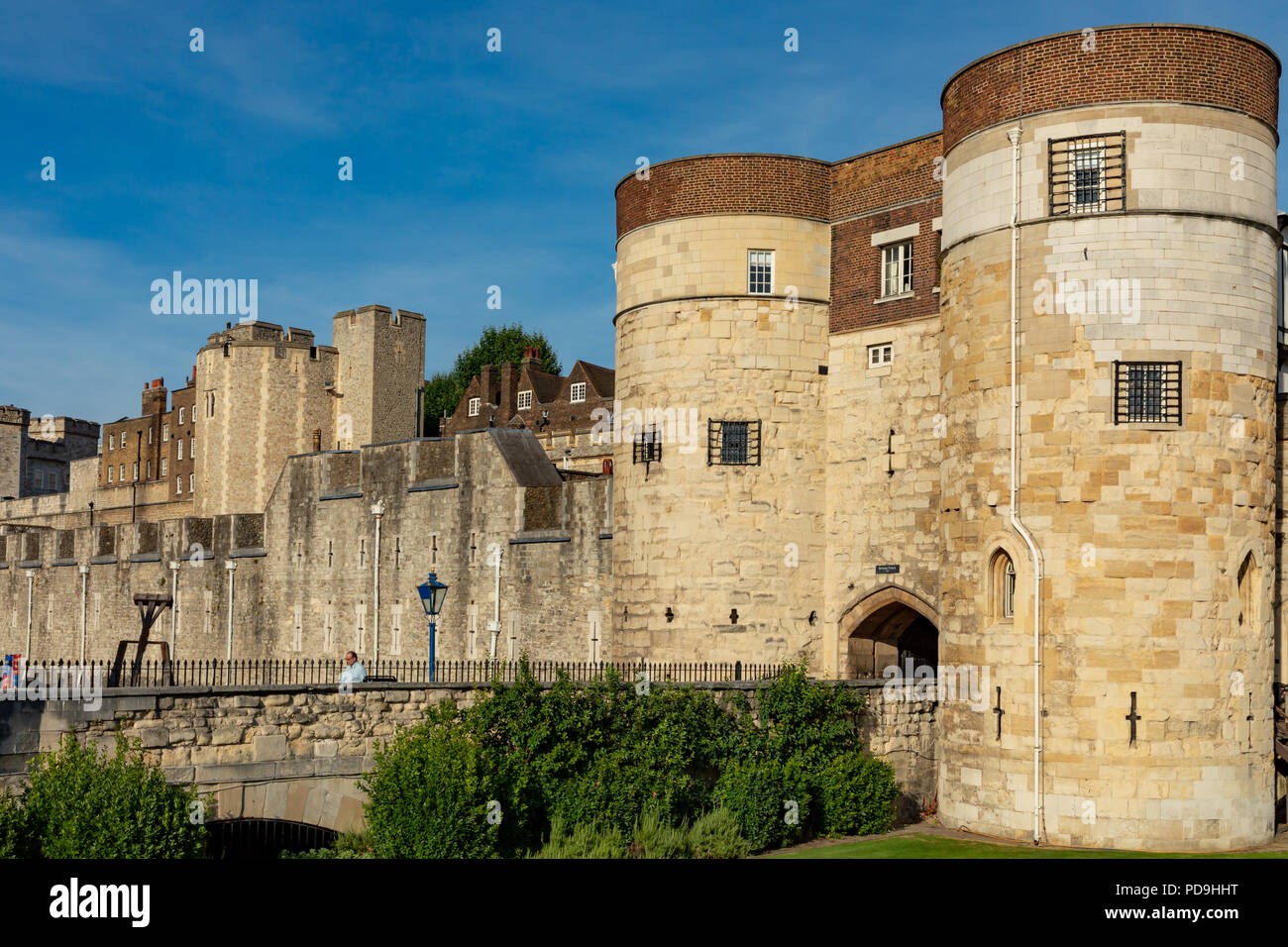 London England August 04, 2018 Die alte Festung aus dem Tower von London Stockfoto