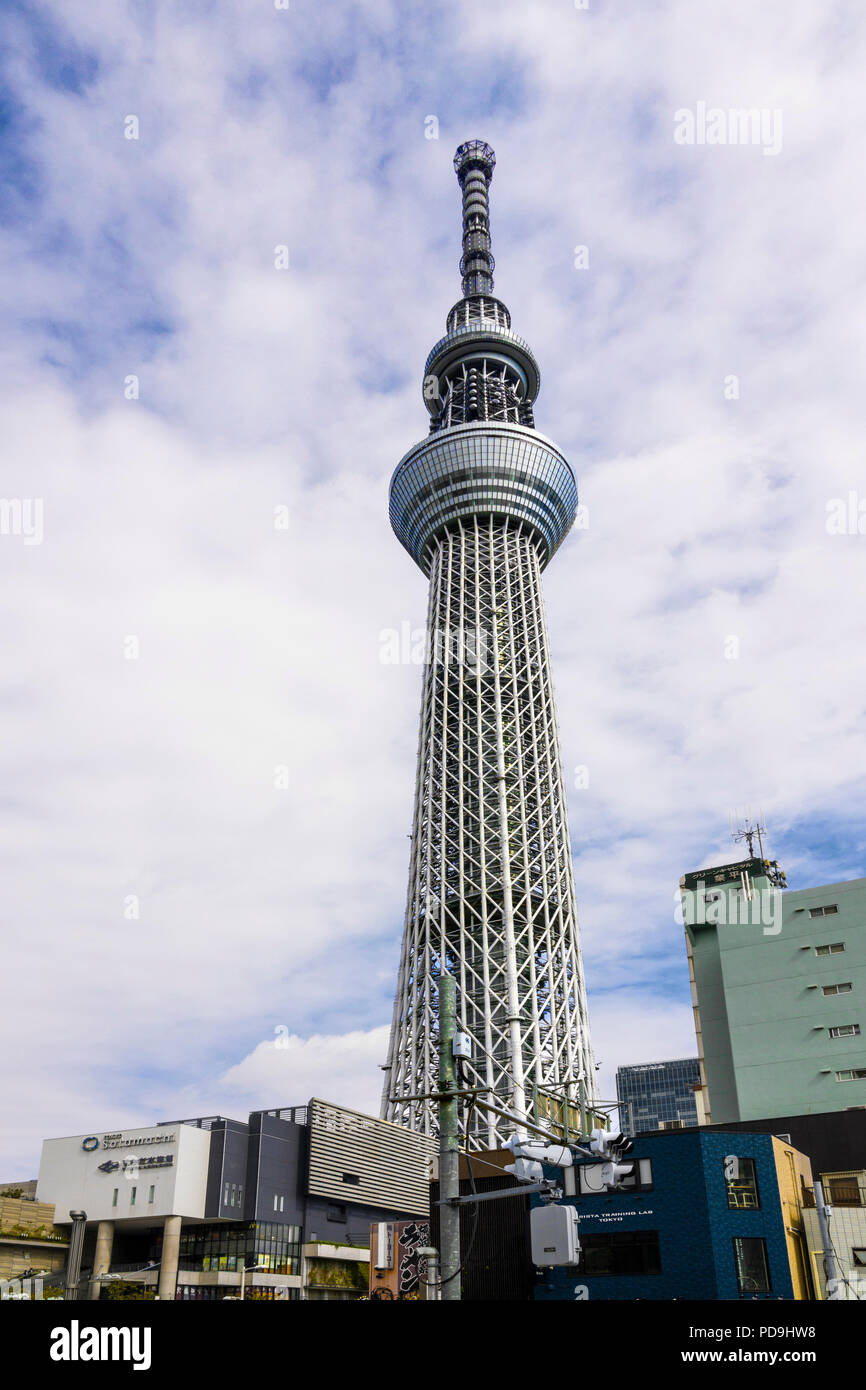 Tokio Skytree Skyline Japan Asien ikonischen hohen Turm Stockfoto