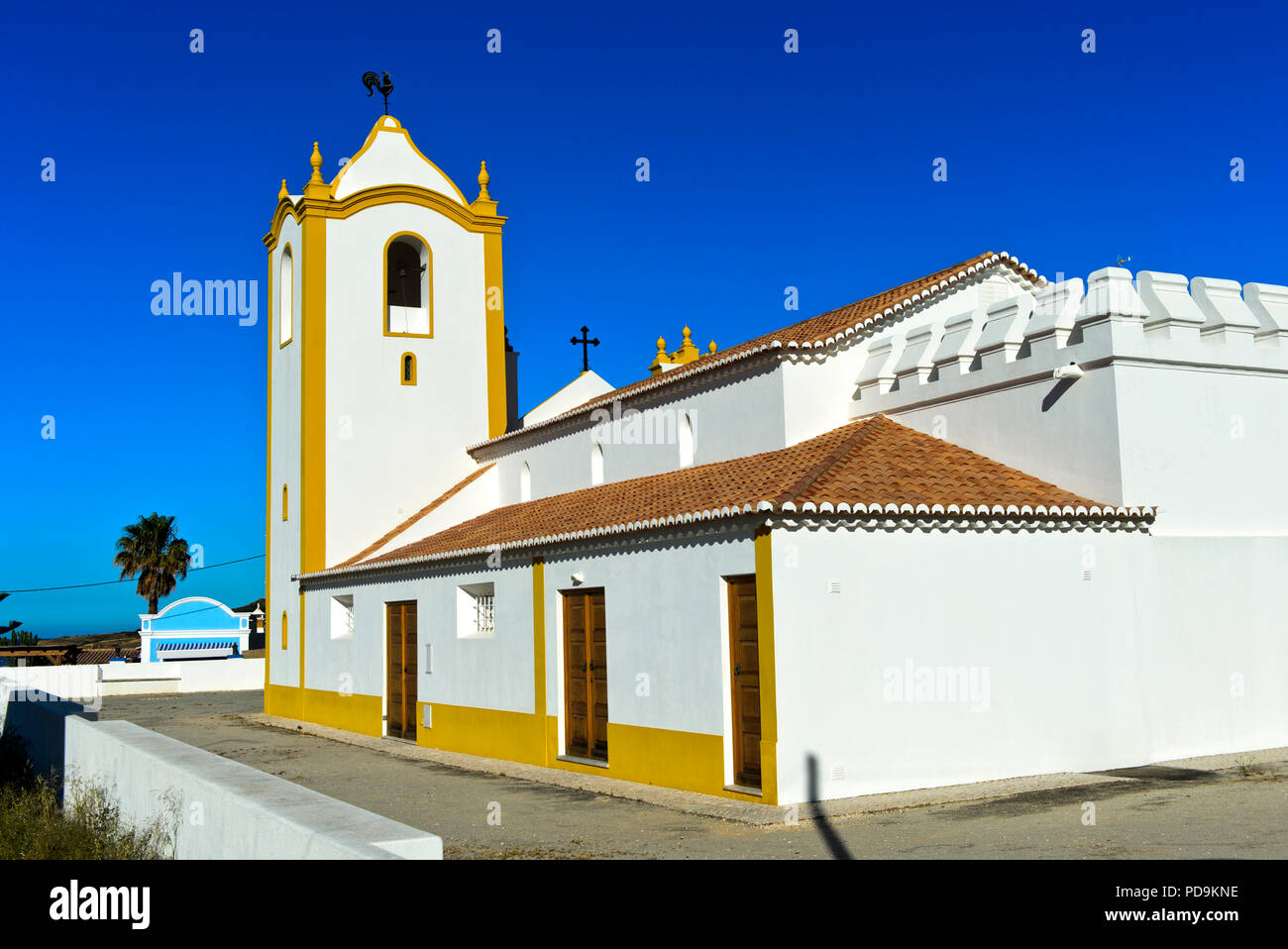 Nossa Senhora da Luz Kirche, Luz, Algarve, Portugal Stockfoto