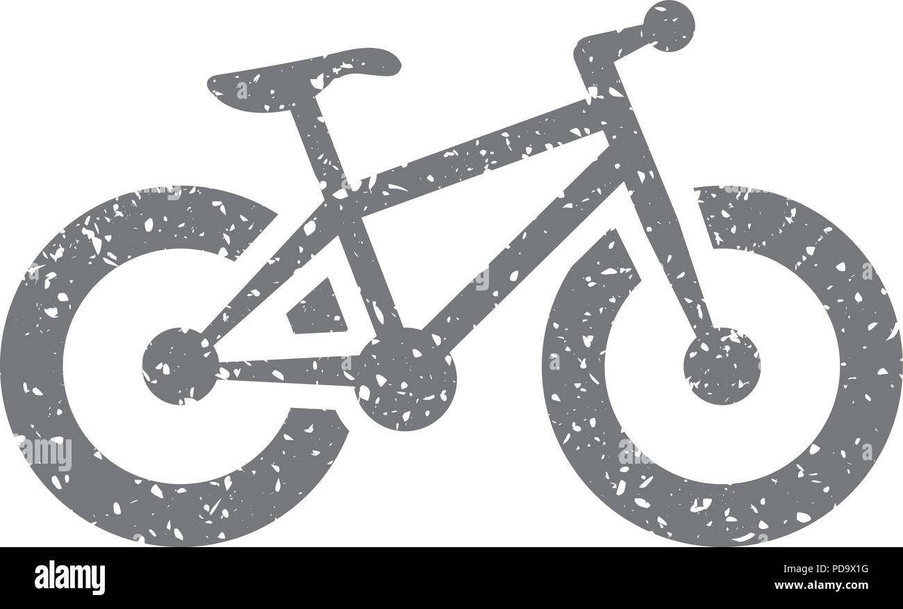 Grunge icon-Fat Tire Fahrradverleih Stock Vektor