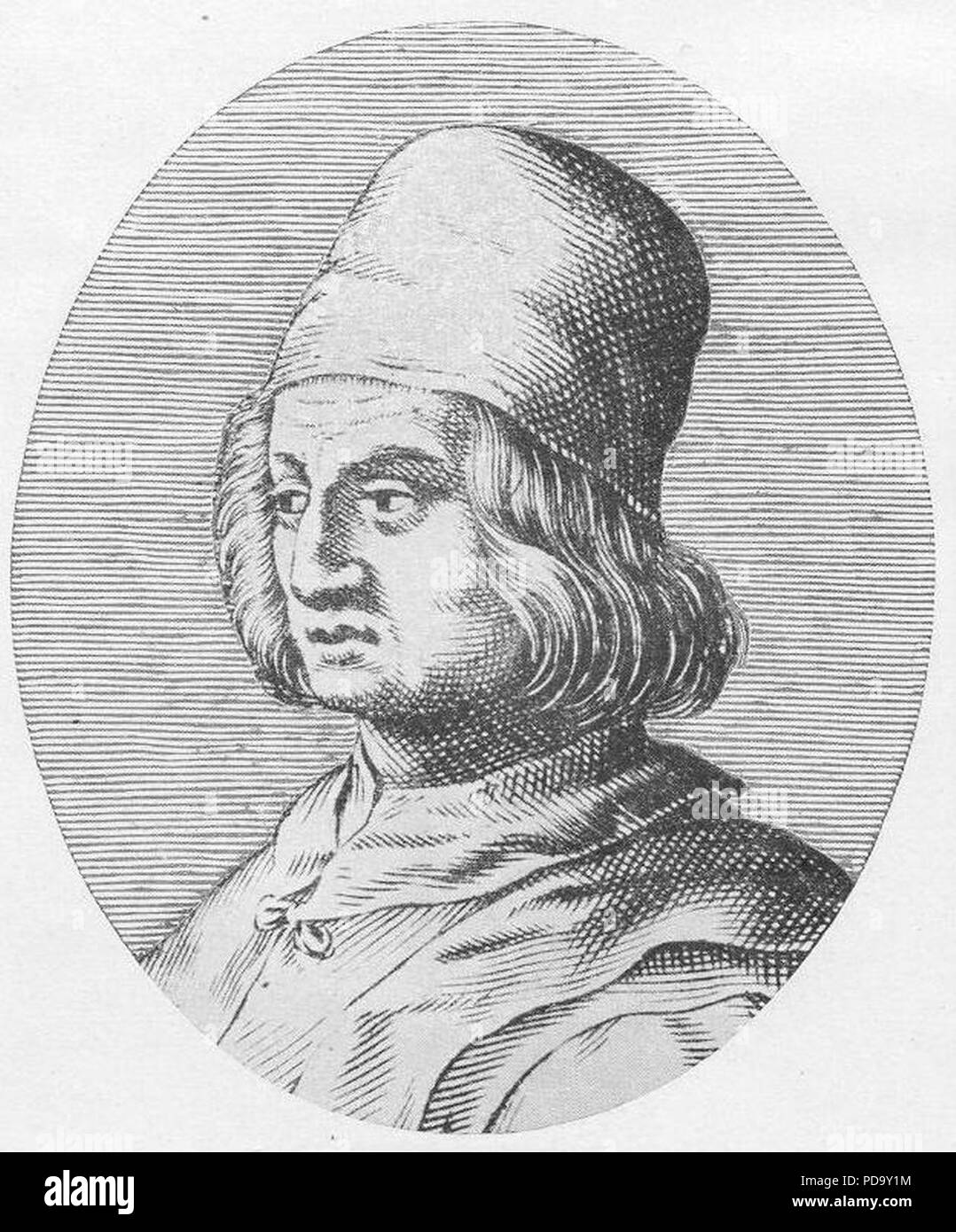 Angelo Poliziano - Imagines philologorum. Stockfoto