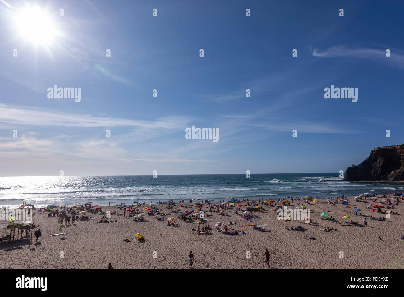 Praia de Odeceixe Mar, Aljezur, Algarve, Portugal. Stockfoto