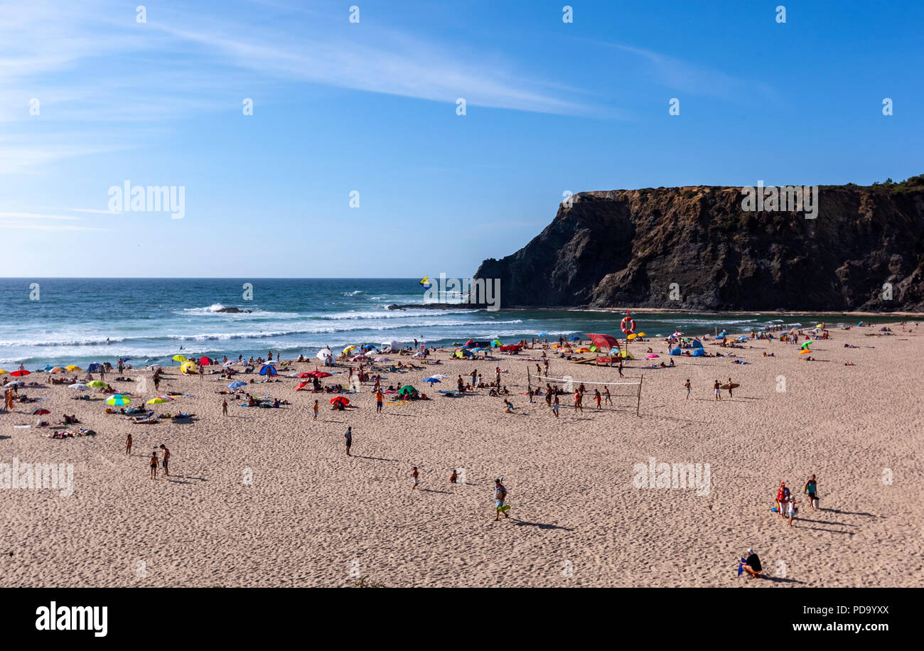 Praia de Odeceixe Mar, Aljezur, Algarve, Portugal. Stockfoto