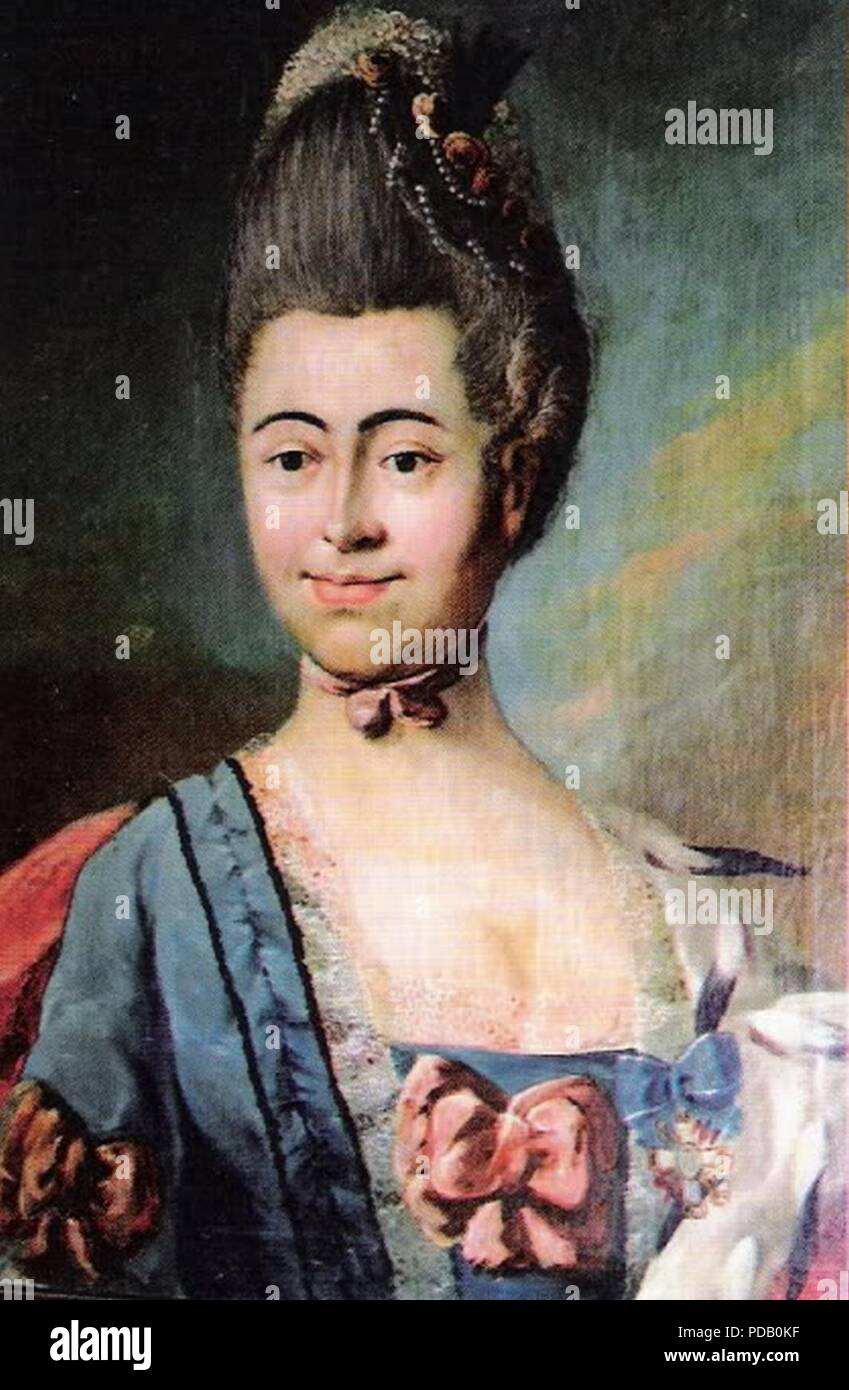 Anna Karoline von Nassau-Saarbrücken. Stockfoto