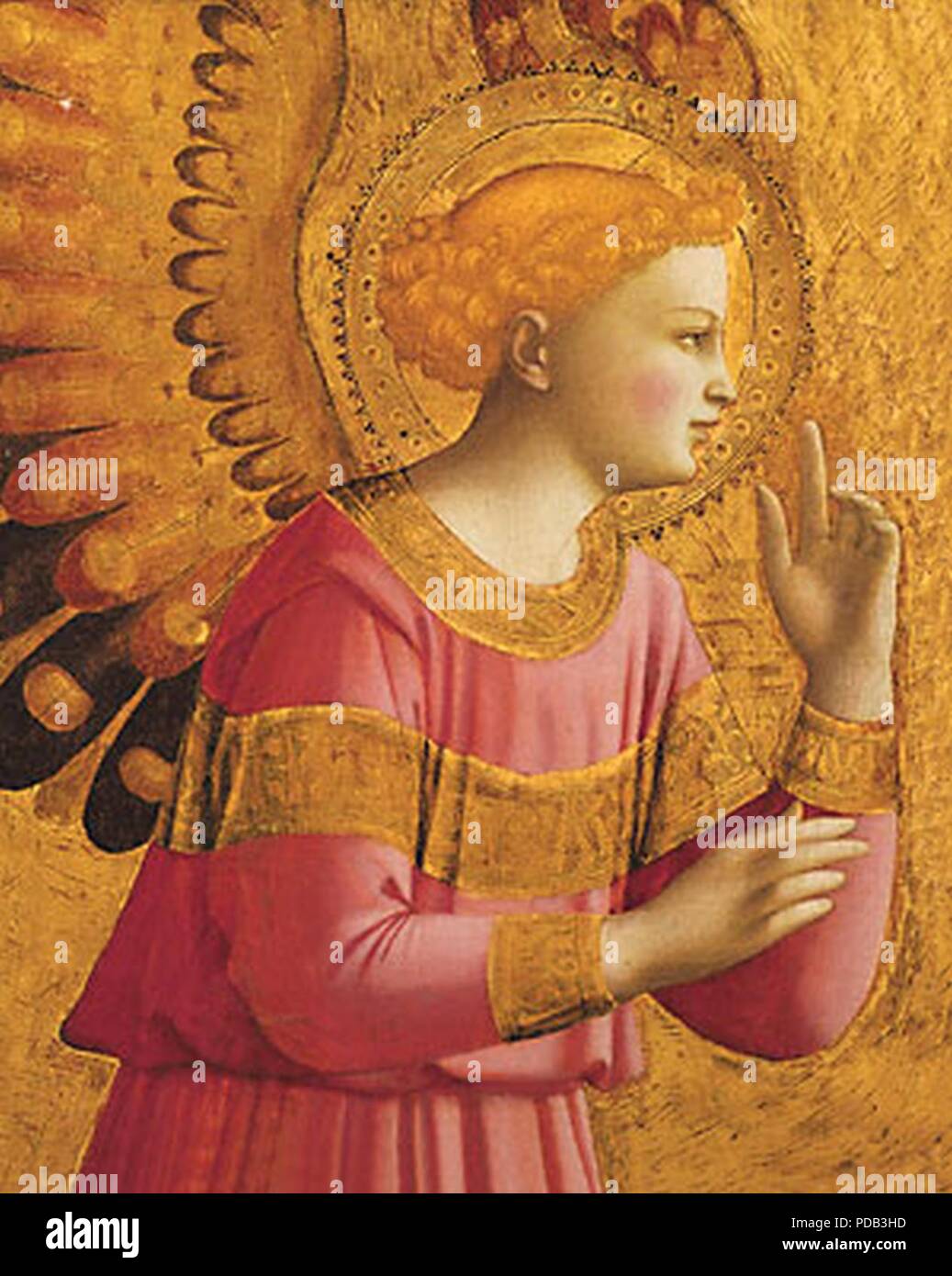 Fra AngelicoAnnunciatory Engel Detail Stockfotografie Alamy