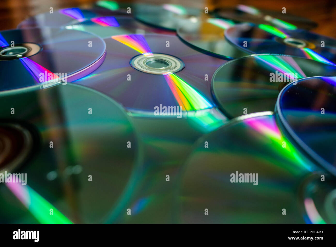 CD und DVD Stockfoto