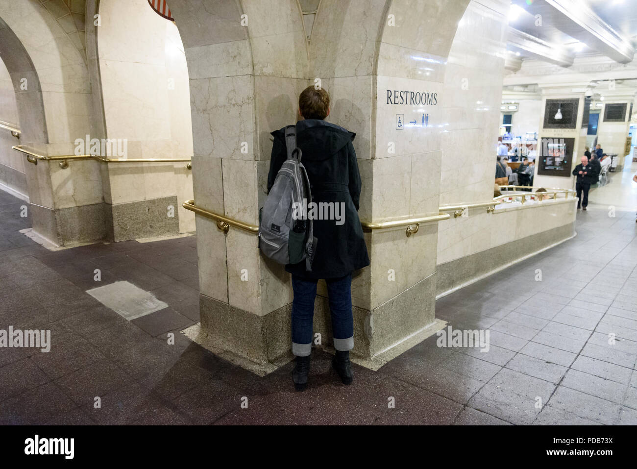 28-10-15, New York, USA. Grand Central Station Whispering Gallery. Foto: © Simon Grosset Stockfoto