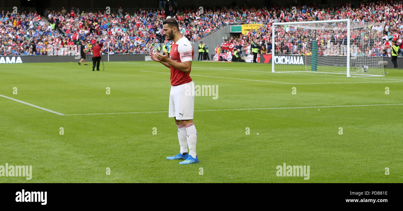 Sead Kolasinac von Arsenal während der Vorsaison Freundschaftsspiel im Aviva Stadium, Dublin Stockfoto