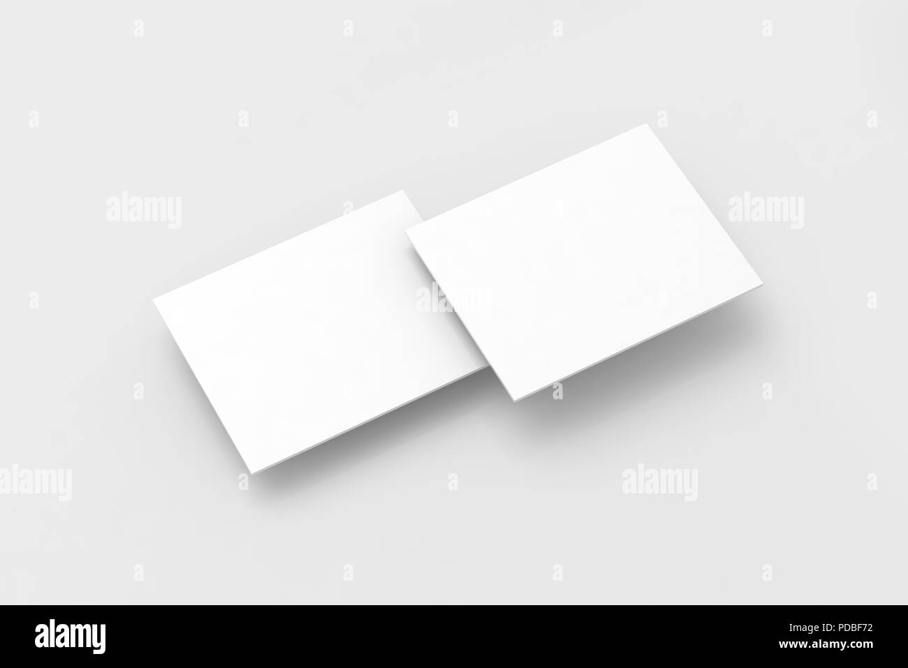 Leere weiße Rechtecke pc Anzeige web-site Design Mockup, Freisteller, 3D-Rendering. Web app Interface mock up. Website ui-Vorlage für Browser. Online Vorstellung formen. Stockfoto