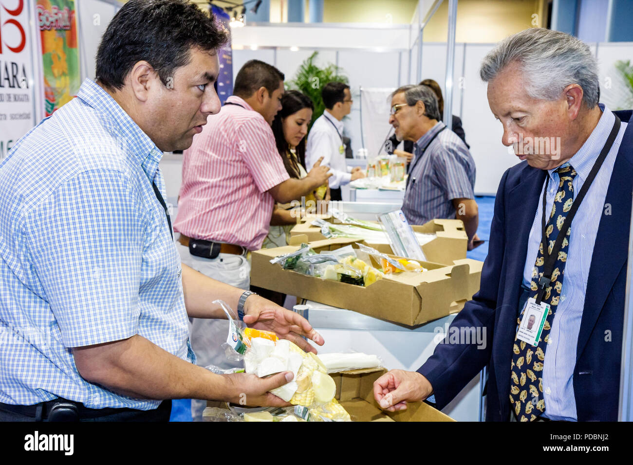 Miami Beach Florida, Convention Center, Center, Inter America Development Bank, Banken, IDB, Jahrestagung, Finanzierung, wirtschaftliche soziale Entwicklung, Hispanic Stockfoto