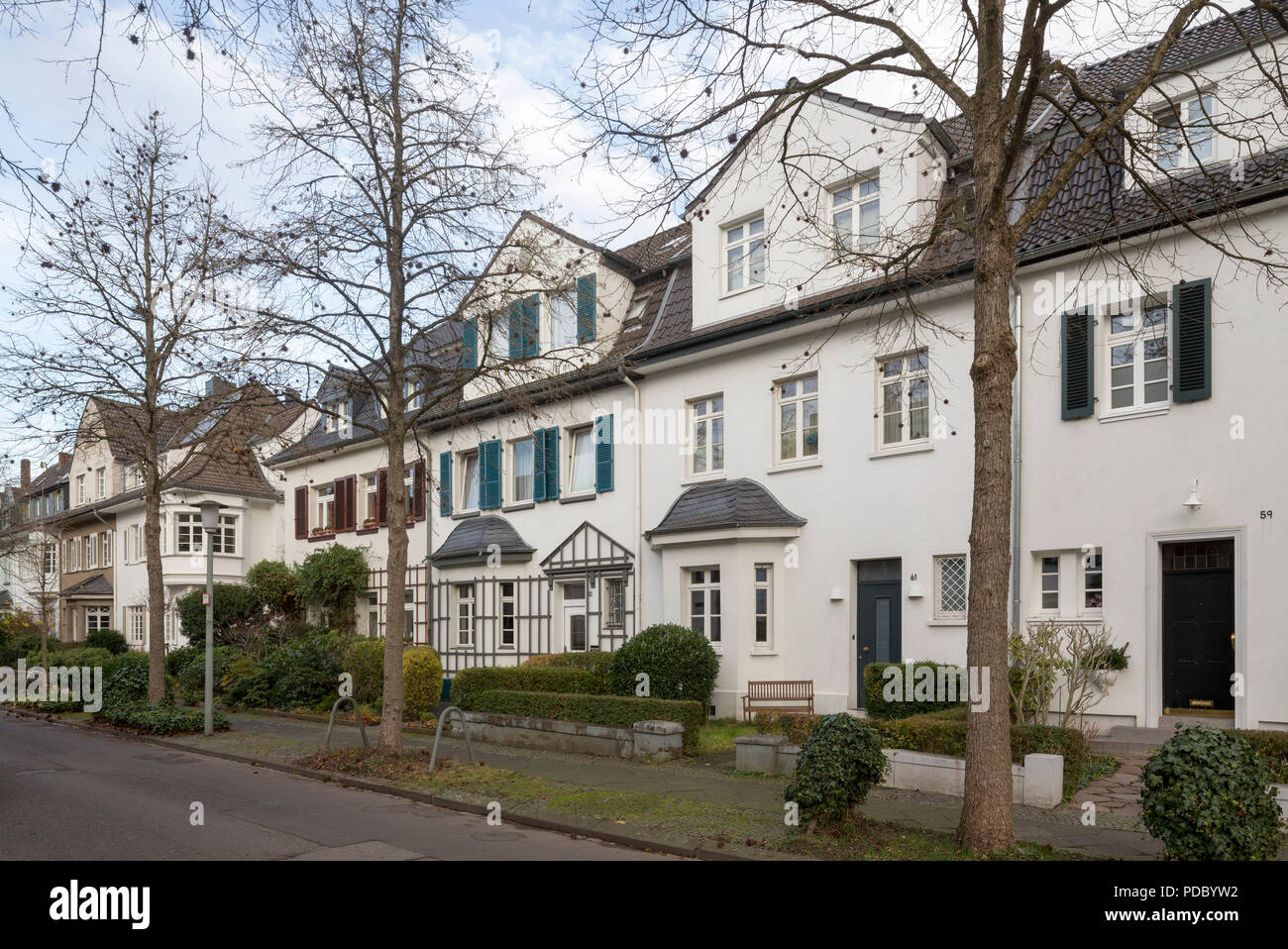 Yorckstraße Häuserzeile 59-69 Stockfoto