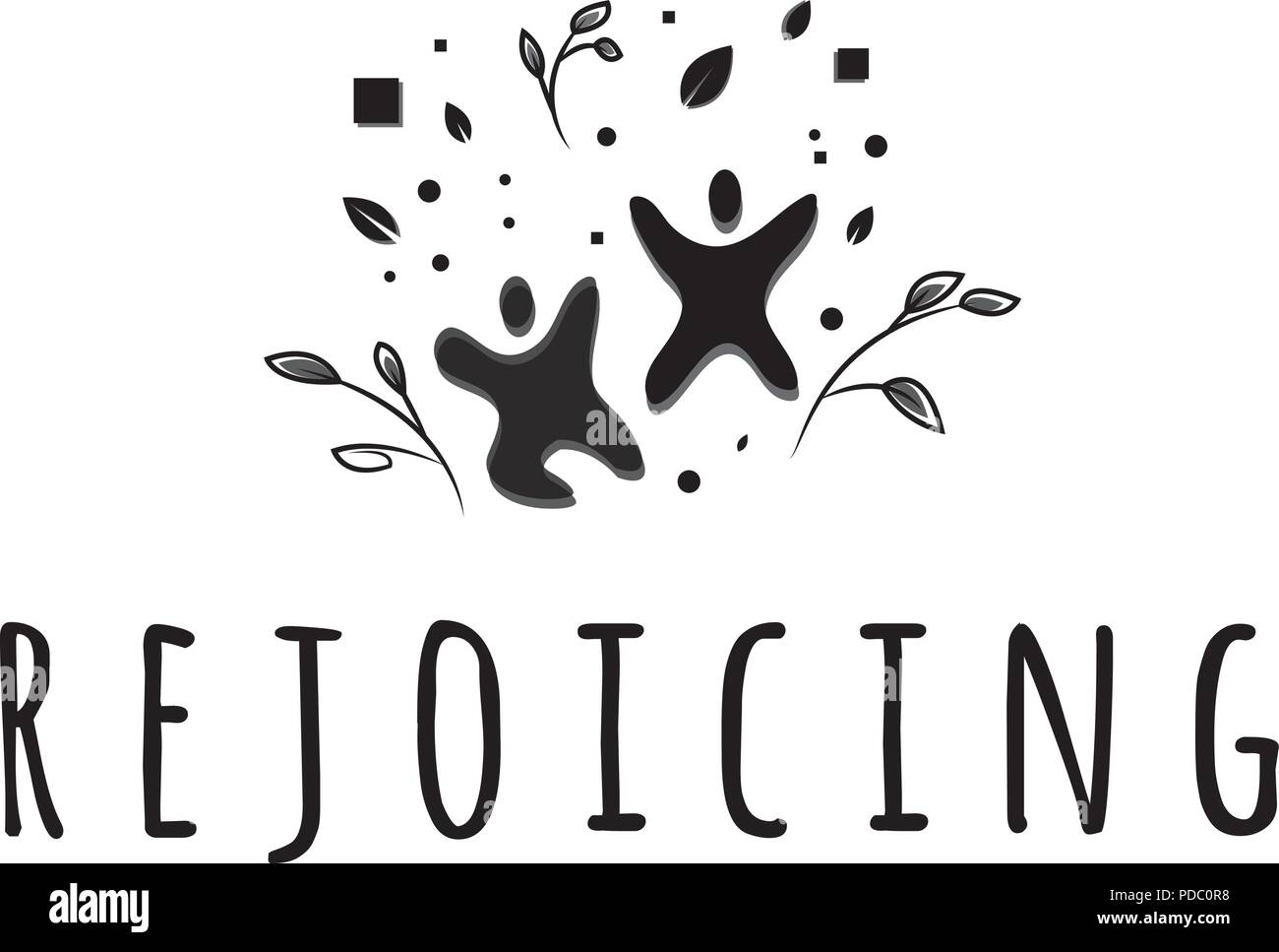 Jubel vektor Logo Image Stock Vektor