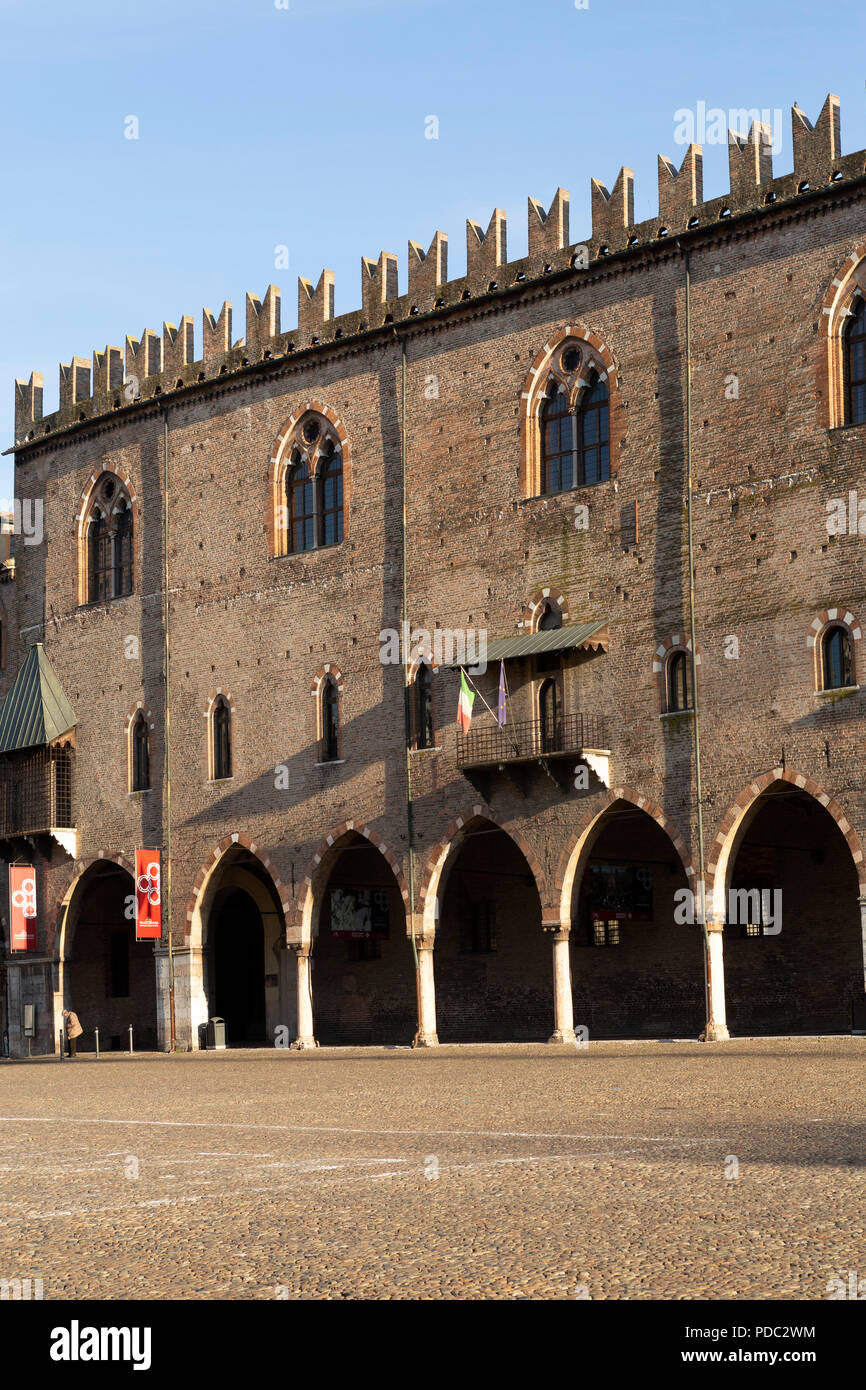 Der Herzogspalast (Palazzo Ducale di Mantova) in Mantua, Italien. Der Palast war die Residenz der Familie Gonzaga Stockfoto