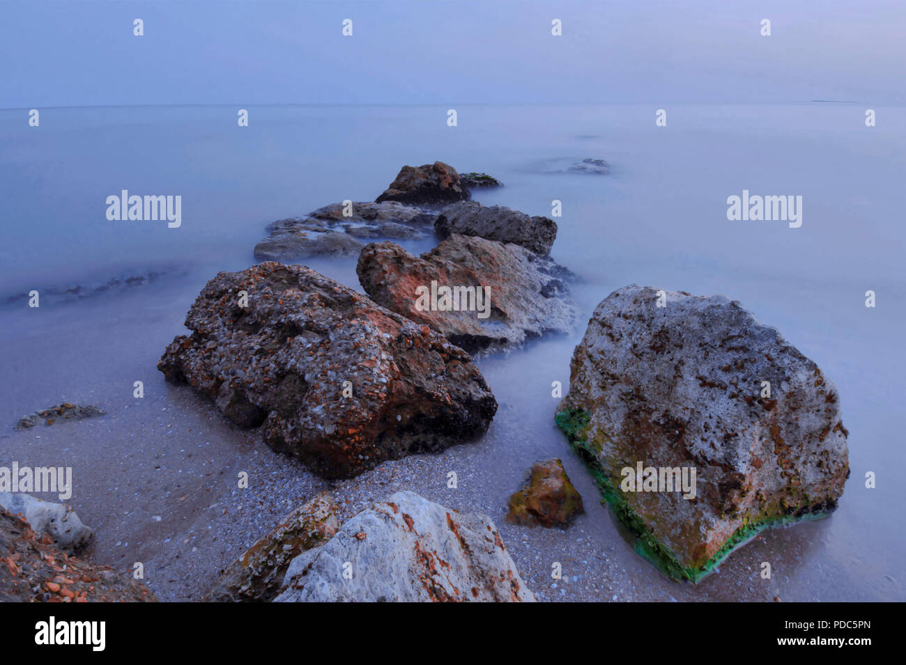 Eine Landschaft für Tartus Meer Stockfoto