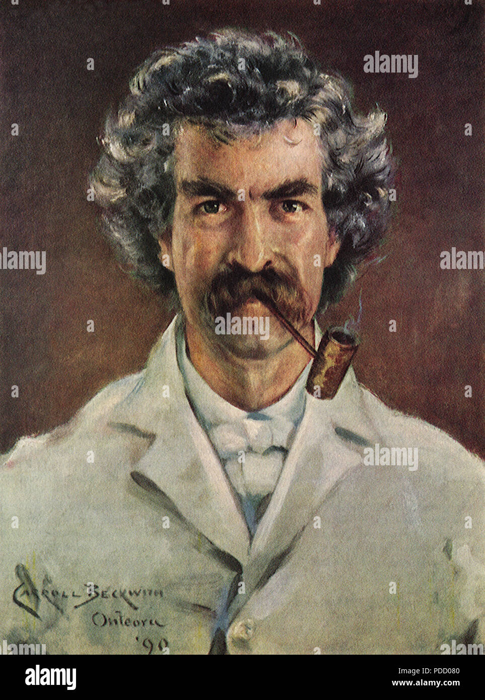 Mark Twain, Beckwith, J. Carroll, 1890. Stockfoto