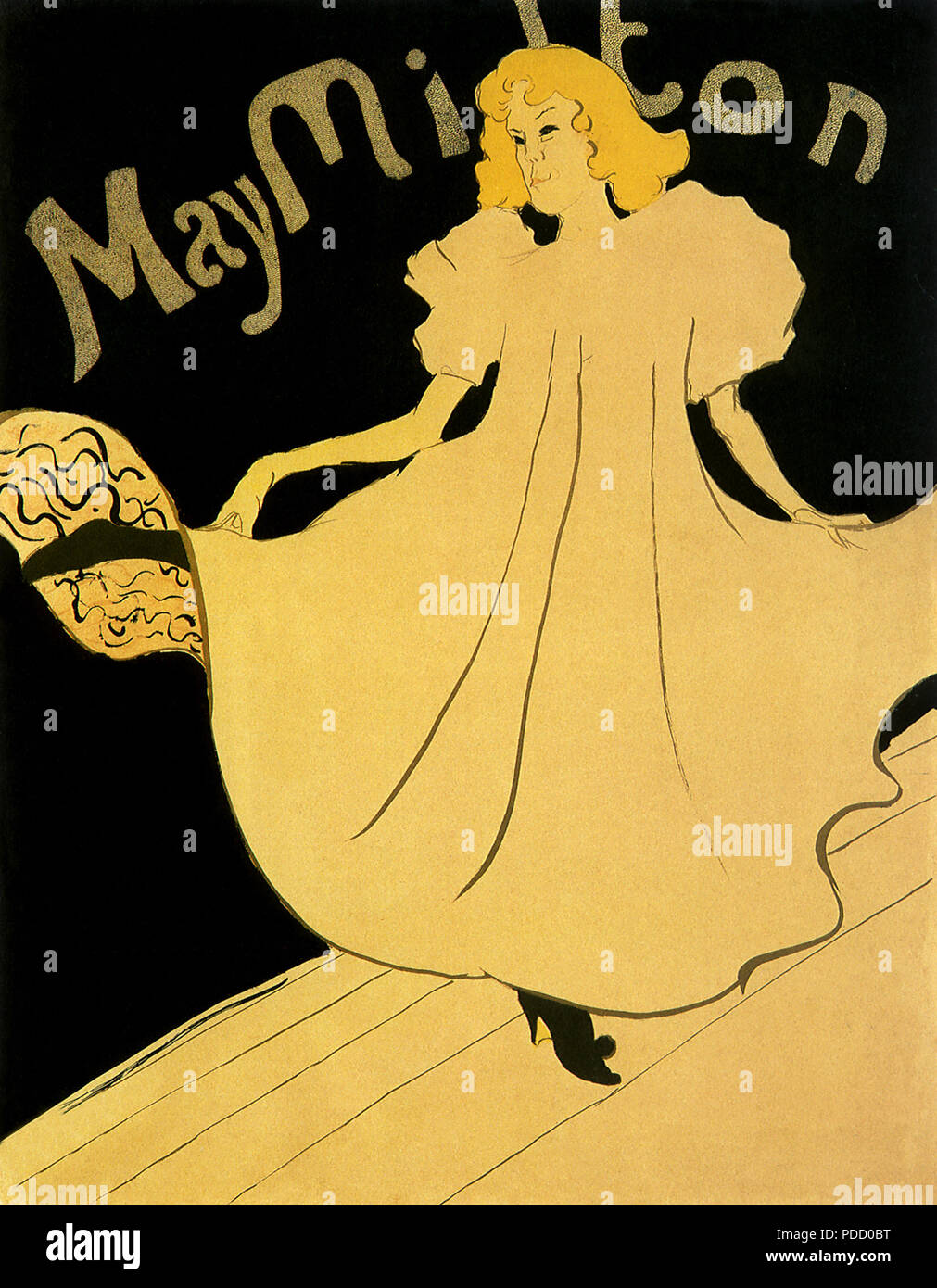Mai Milton, Toulouse-Lautrec, Henri de, 1895. Stockfoto