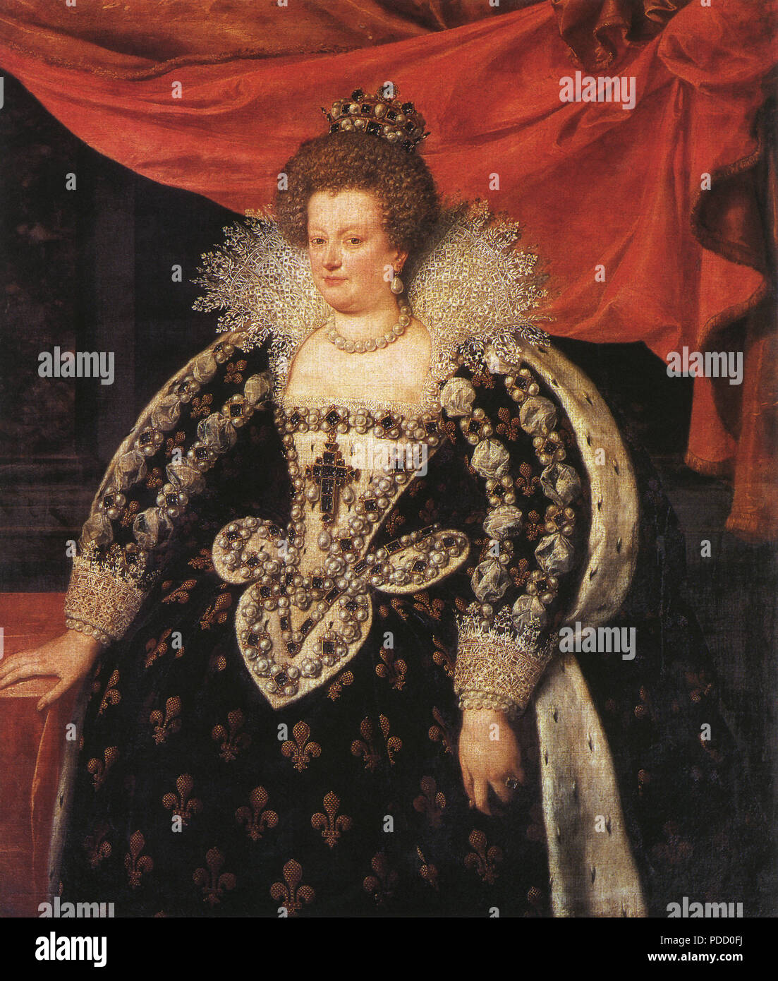 Marie de Medici, Königin von Frankreich 1611, Frans Pourbus der Jüngere,. Stockfoto