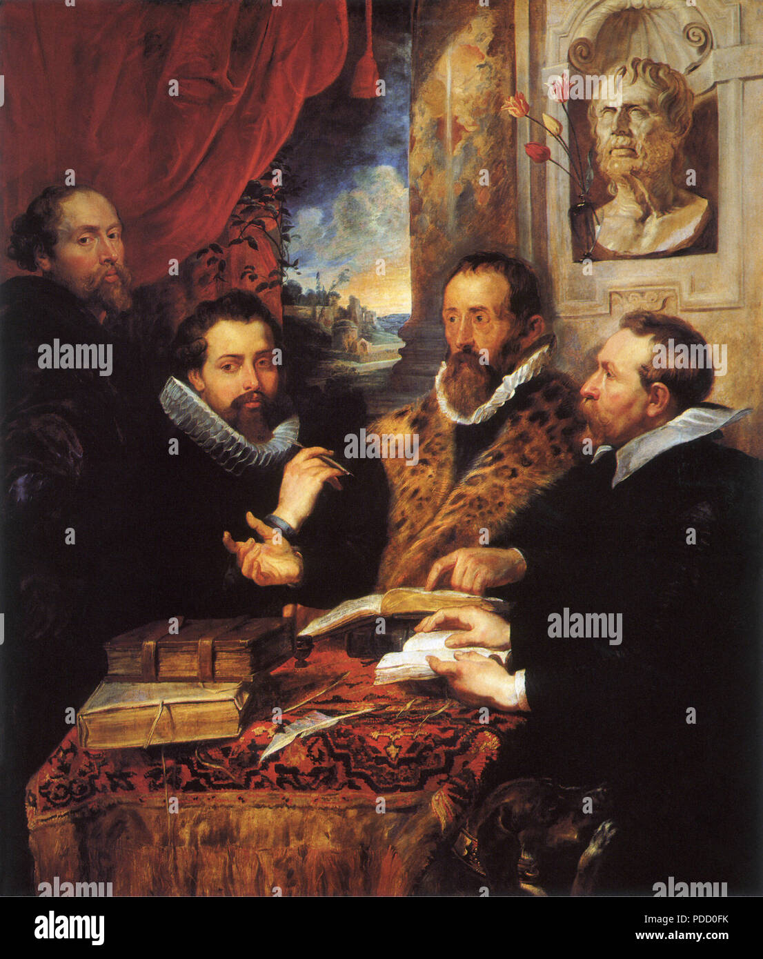 Die vier Philosophen, Rubens, Peter Paul,. Stockfoto