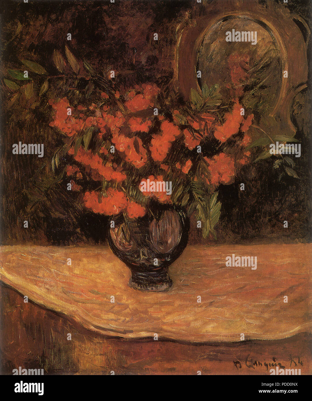 Blumenstrauß, Gauguin, Paul, 1884. Stockfoto